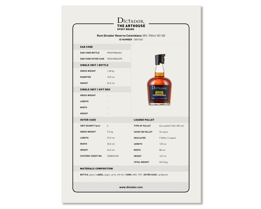 Product Card ESSENTIALS Reserva Colombiana 38% NO GB