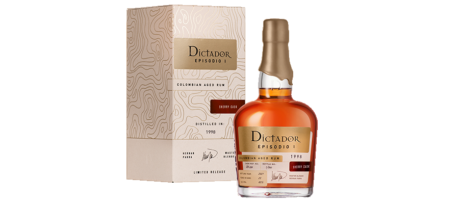 Dictador Episodio I Sherry Cask 1998 45% box.jpg