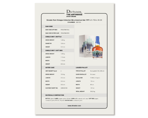 Dictador Rum VINTAGES COLLECTION OBRA Sherry 2003 40% IN GB.pdf